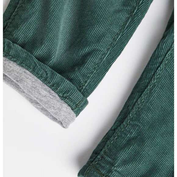 H&M Toddler Boy Set Knit Button Cardigan Lined Green Curdoroy Pants Size 2T - Picture 9 of 11